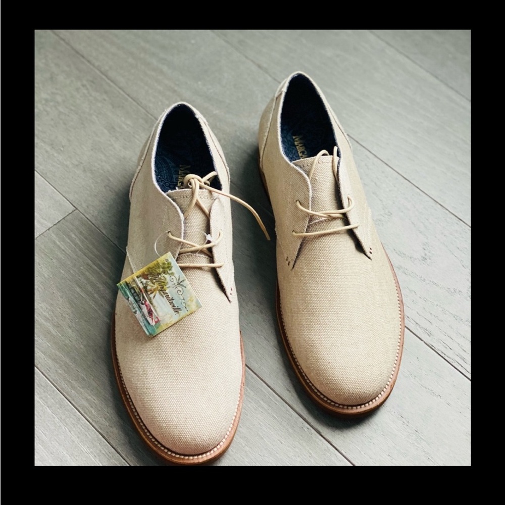 Margaritaville Beige Lace-Up Oxford - RARE FIND